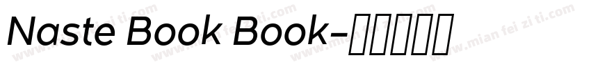 Naste Book Book字体转换